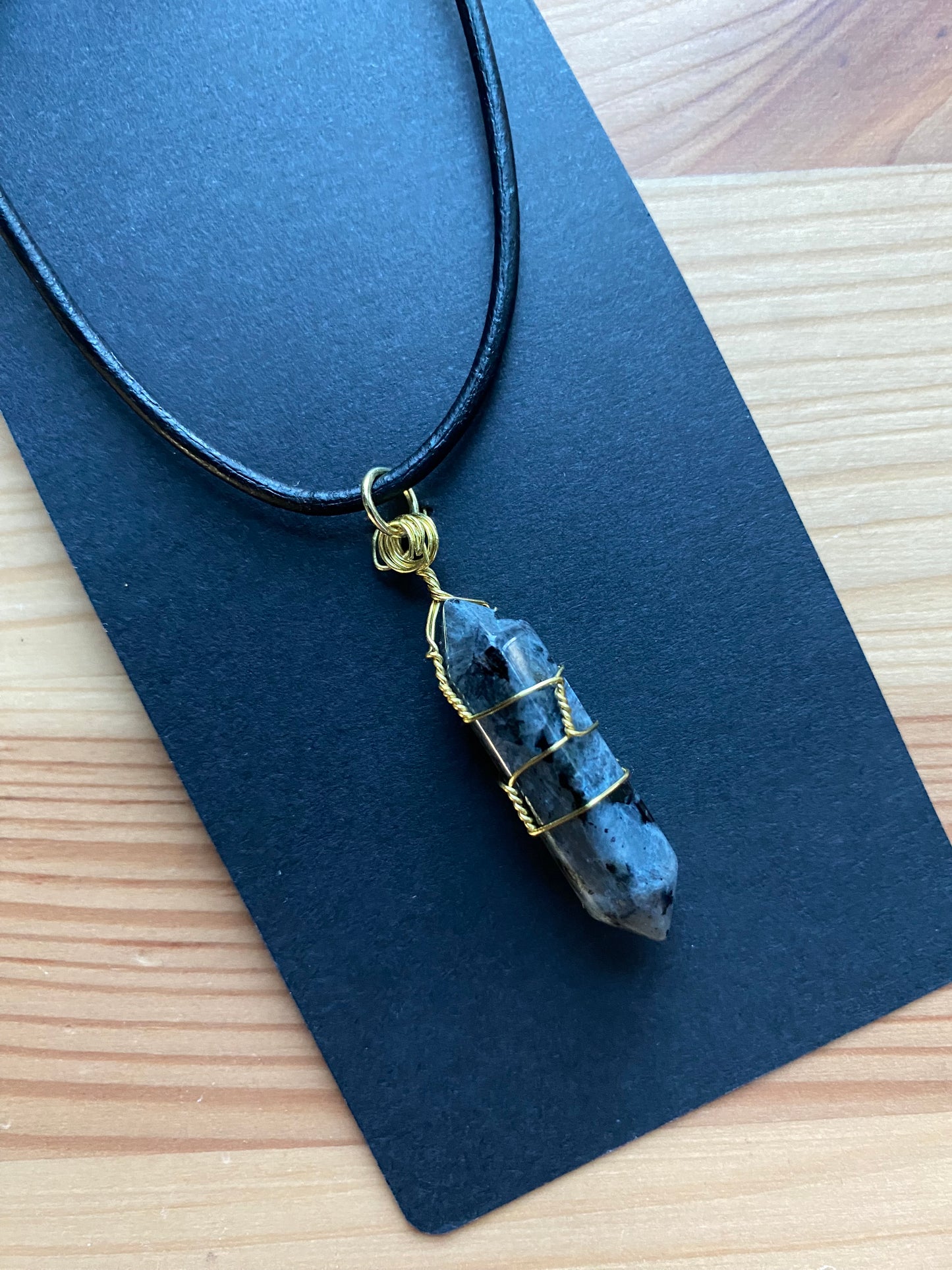 Labradorite necklace and earring set