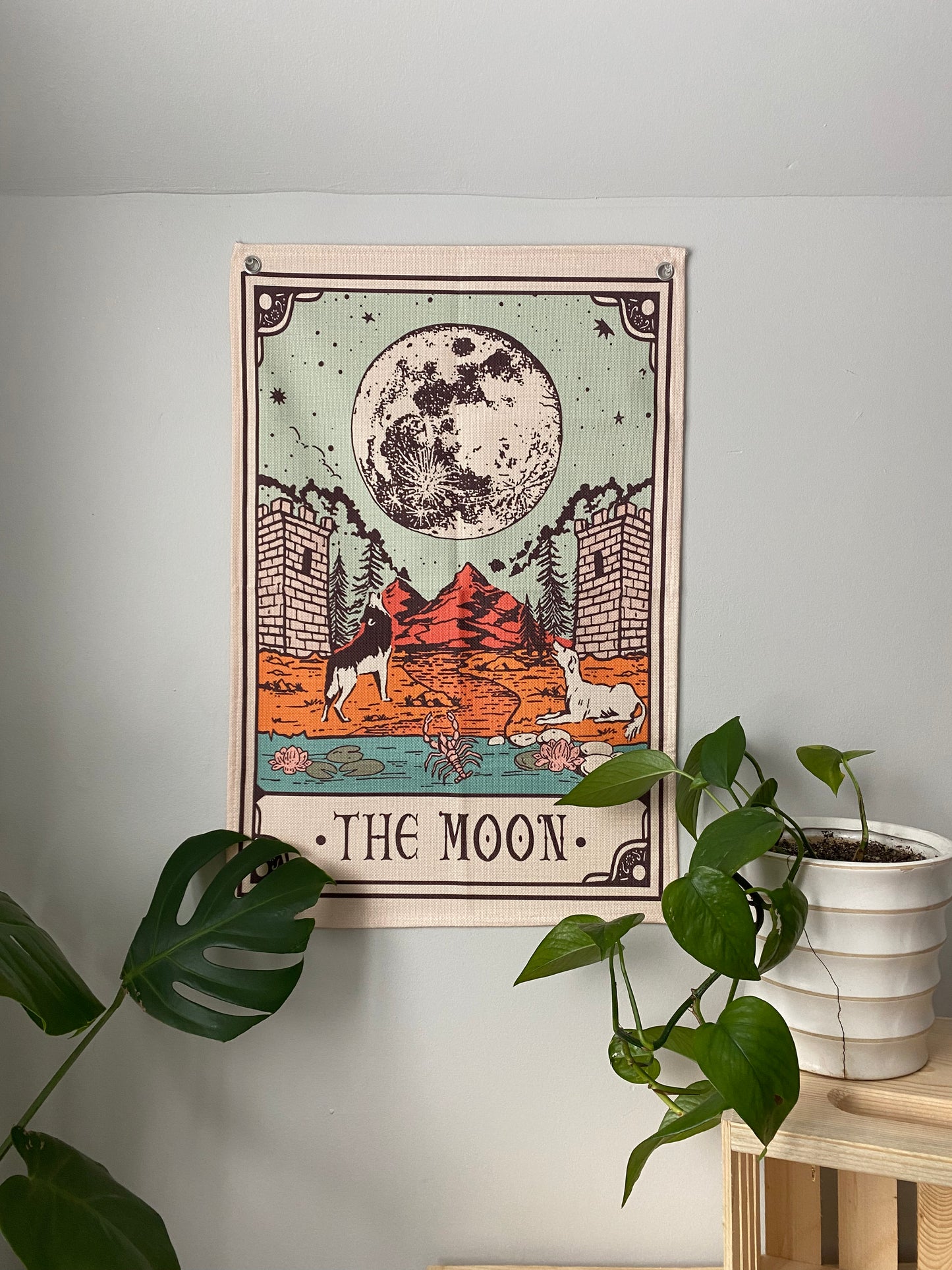 The moon canvas