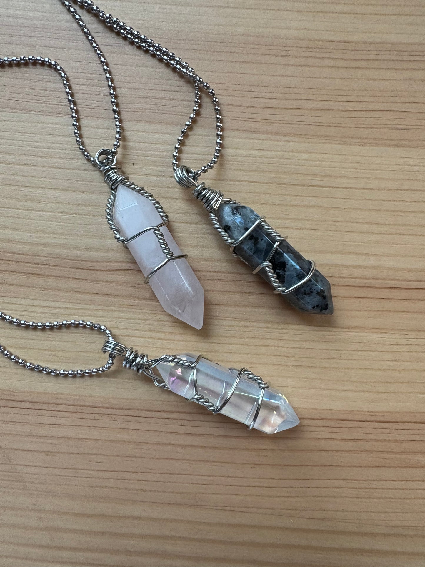 Crystal necklaces