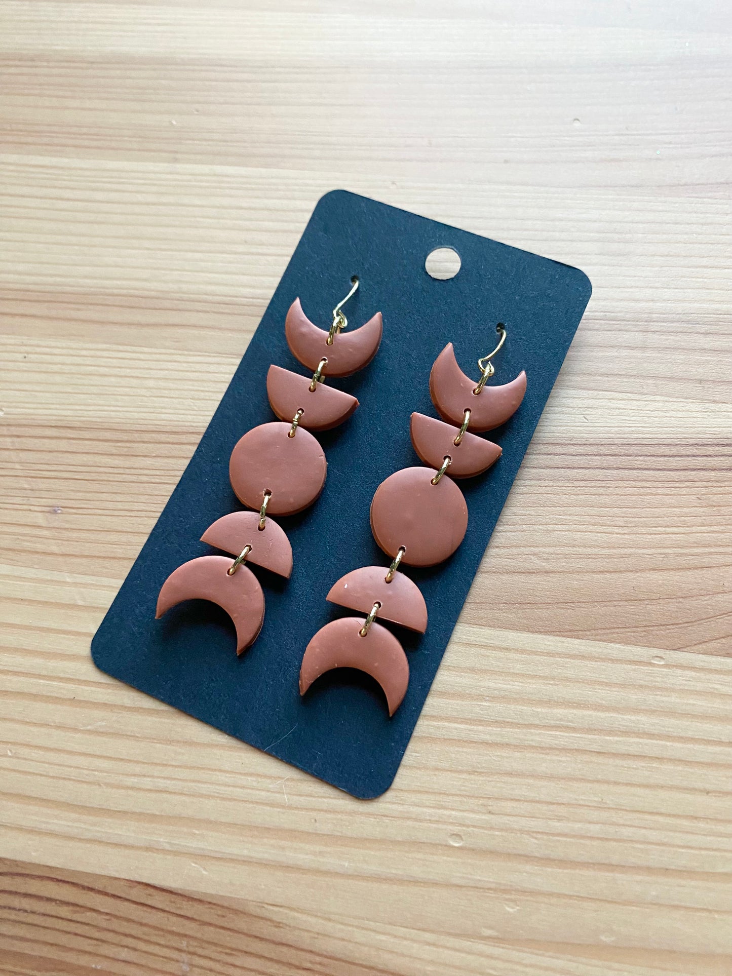 Classic moon phase earrings