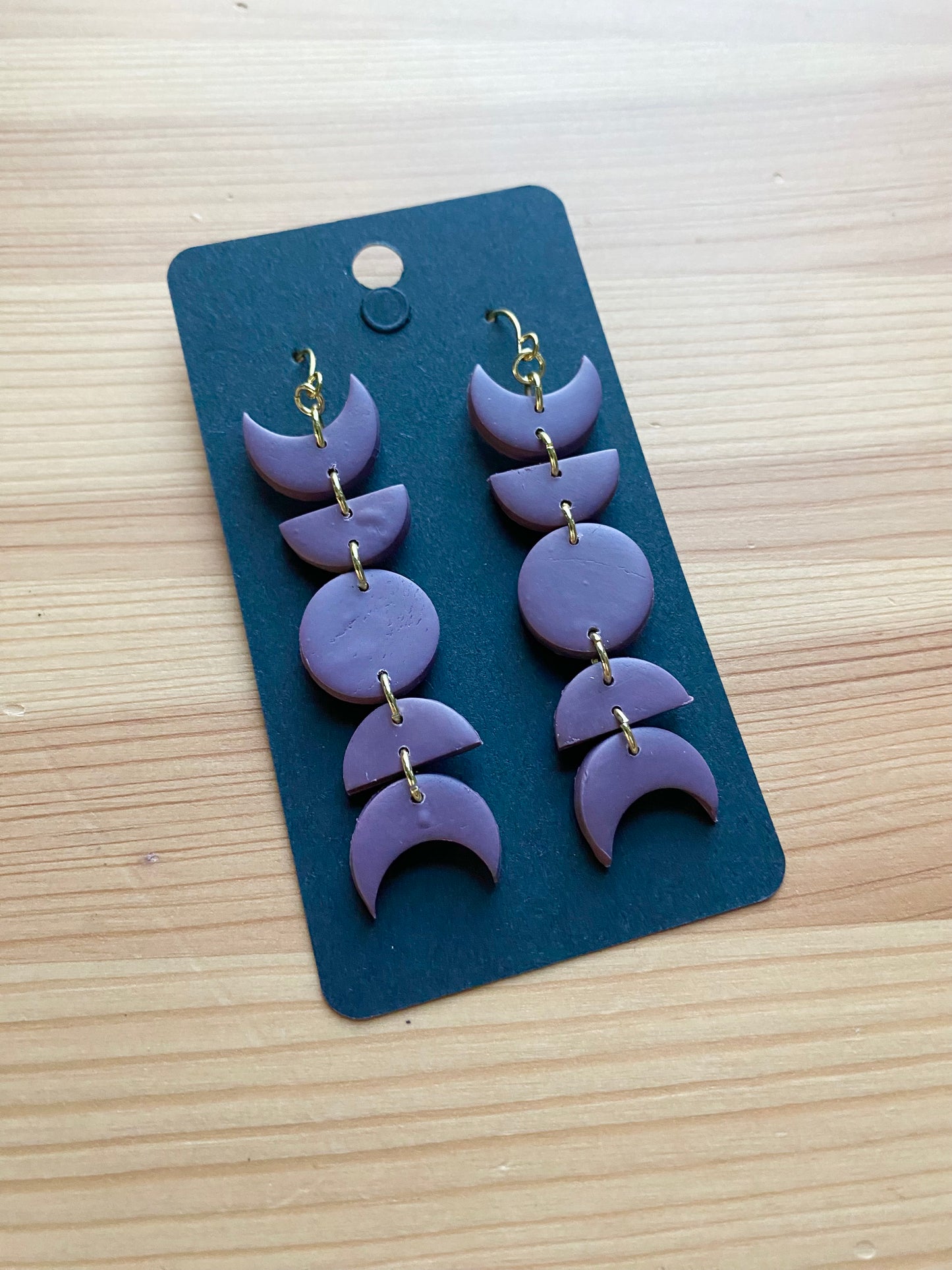 Classic moon phase earrings