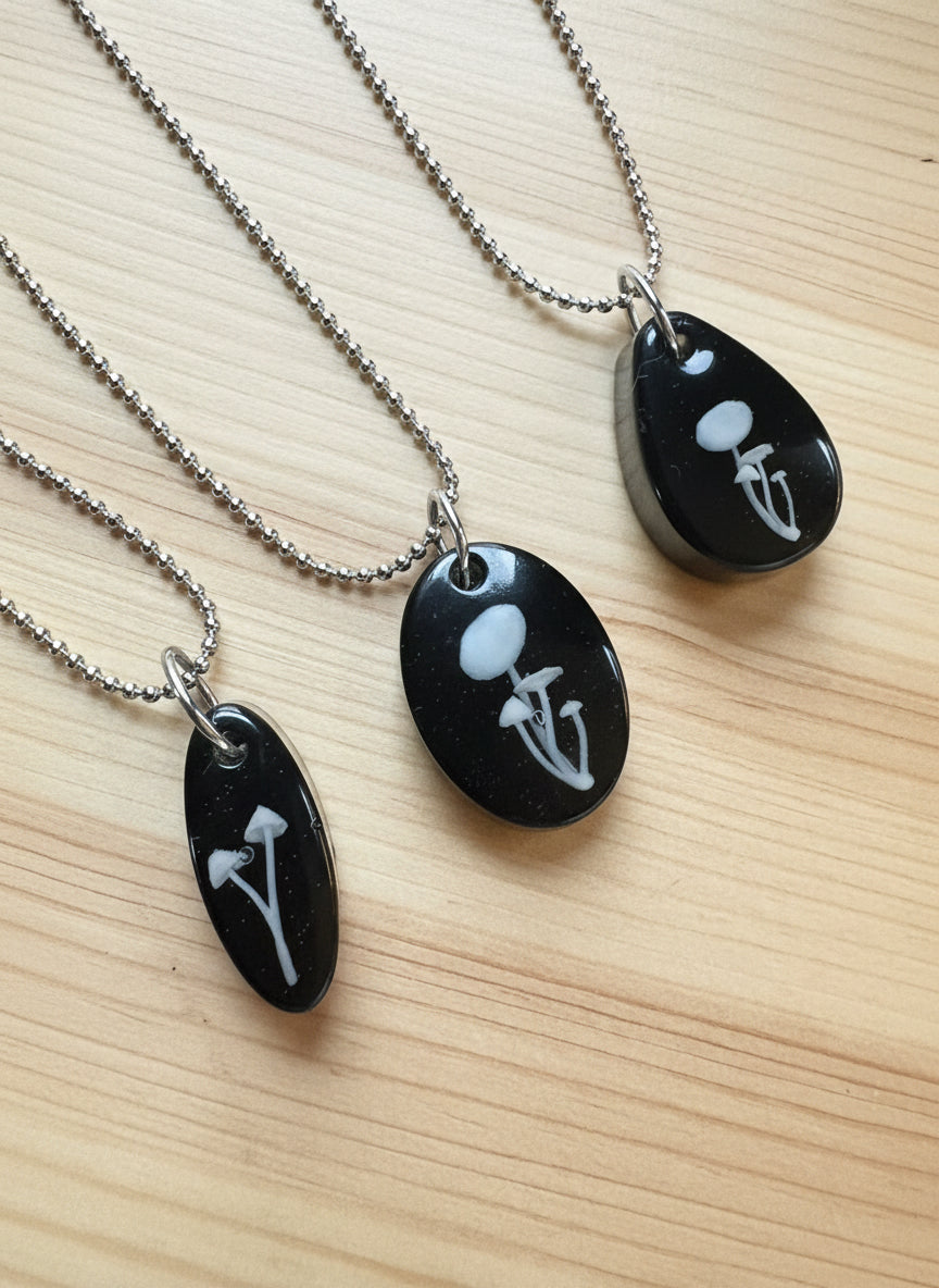 Mushroom necklaces