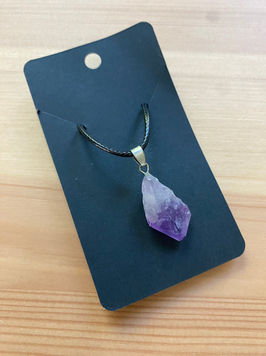 Chunky amethyst choker